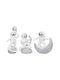 ArteLibre Set Figuri Decorative din Metal 11x5x12cm 3buc