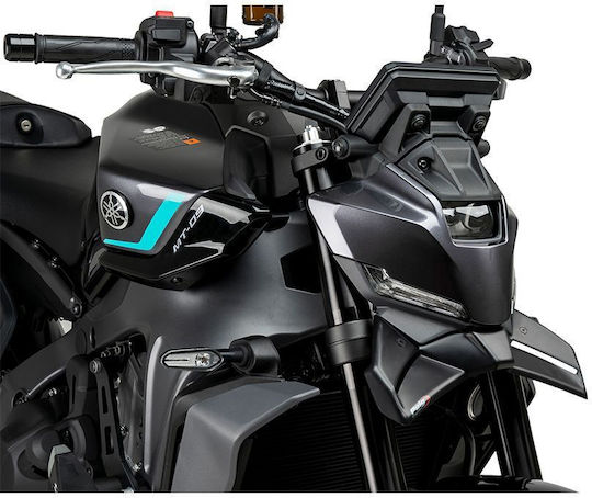 Puig Μπροστά Spoilers Μοτοσυκλέτας για Yamaha MT-09 Μαύρο