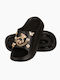 Slides Mit Plattformen In Schwarz Farbe