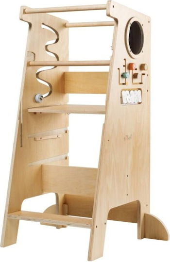 Learning Tower made of Wood Multicolored Eli Neli