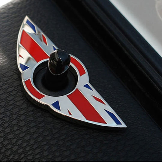 Car Flag Stickers 6.4 x 6.4cm for Car Door 2pcs