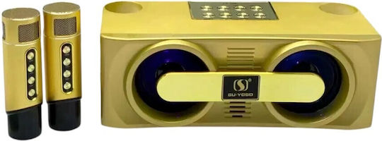 Ηχείο Karaoke με Ασύρματα Μικρόφωνα YS-205 887226_go Χρυσό