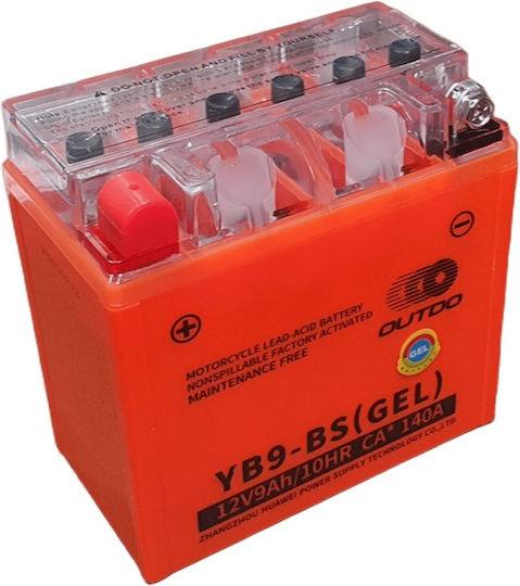 Outdo GEL Baterie Motocicleta cu Capacitatea 9Ah