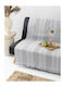 Palamaiki Armchair Throw 180x180cm Gray