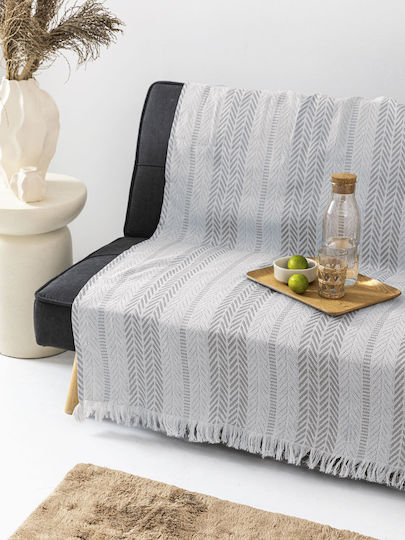 Palamaiki Armchair Throw 180x180cm Gray