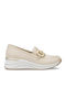 Кожени Дамски Loafers в Бежов Цвят