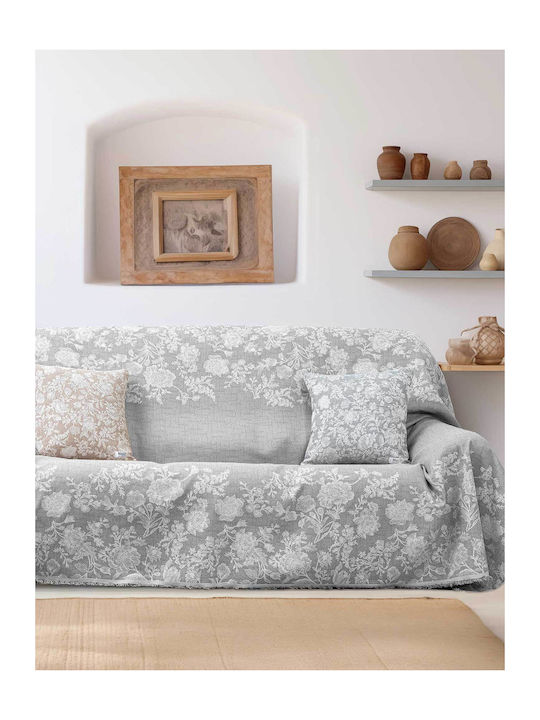 Madi Warmora Ριχτάρι Πολυθρόνας 170x180εκ. Grey 21693-05