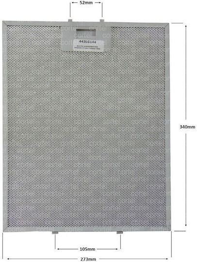 Φιλτρο Απορροφητηρα Πλαισιο 273mm*340mm Teka