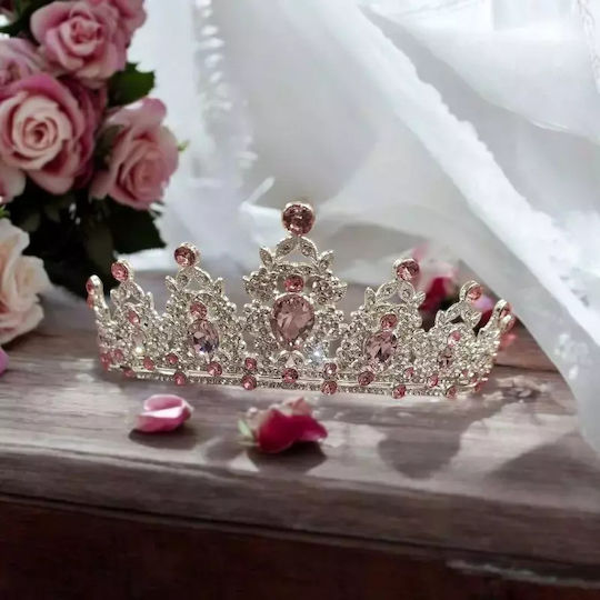 Νυφική Τιάρα ΄΄pink Princess´´