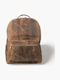 Genui Leather Backpack Καφέ