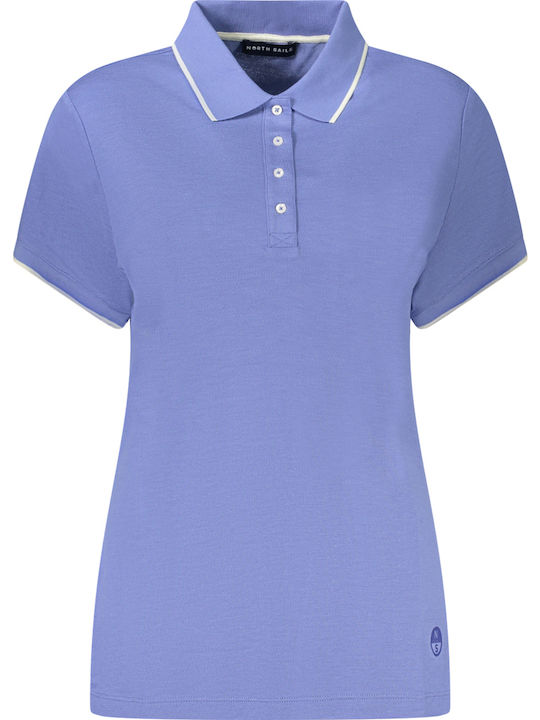 North Sails Women's Polo Blouse Short Sleeve Blue