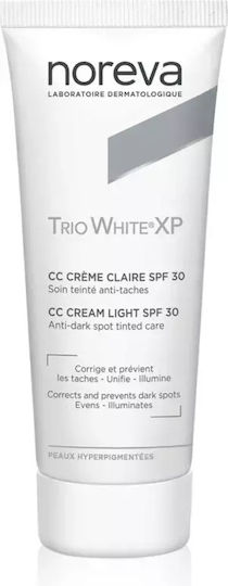 Noreva Trio White Xp CC Light Ενυδατική Κρέμα Προσώπου Ημέρας με SPF30 40ml