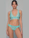 Milena by Paris Dantelat Set de Lenjerie Bralette cu Brazilia Aqua