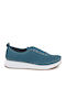 Γυναικεία Slip-On Δερμάτινα Μπλε