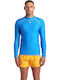 Arena Men's Long Sleeve Sun Protection Shirt Blue
