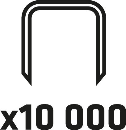 Tape Set 10 Pieces X 25 M Staples 10,000 Pieces