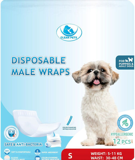 Clean Pets Servețele Igienice de Înlocuire pentru Câini 12 Bucăți