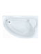 Sanitec Claudia Acrylic Corner Bathtub 150x95cm