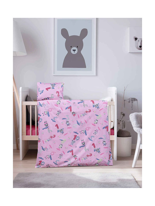 Madi Seturi de cearșafuri pentru bebeluși Pentru Patut Bumbac Roz 120x170buc