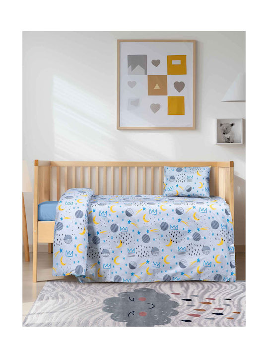 Madi Seturi de cearșafuri pentru bebeluși Pentru Patut Bumbac Albastru 120x170buc