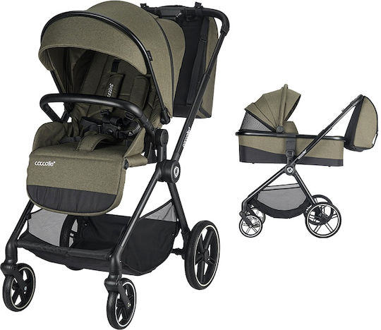 Coccolle Lissia Reglabil 2 în 1 Cărucior pentru copii Potrivit pentru Nou-născut Moss Green 16.3kg