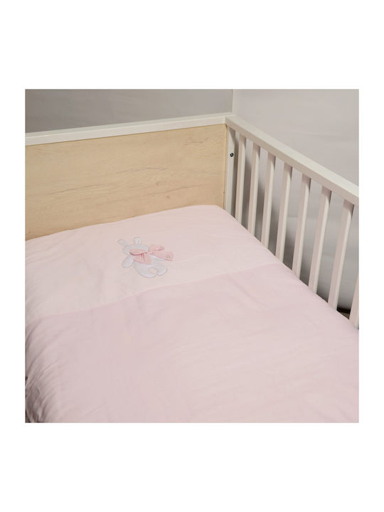 Baby Oliver Duvet Crib Cotton Pink 100x140cm
