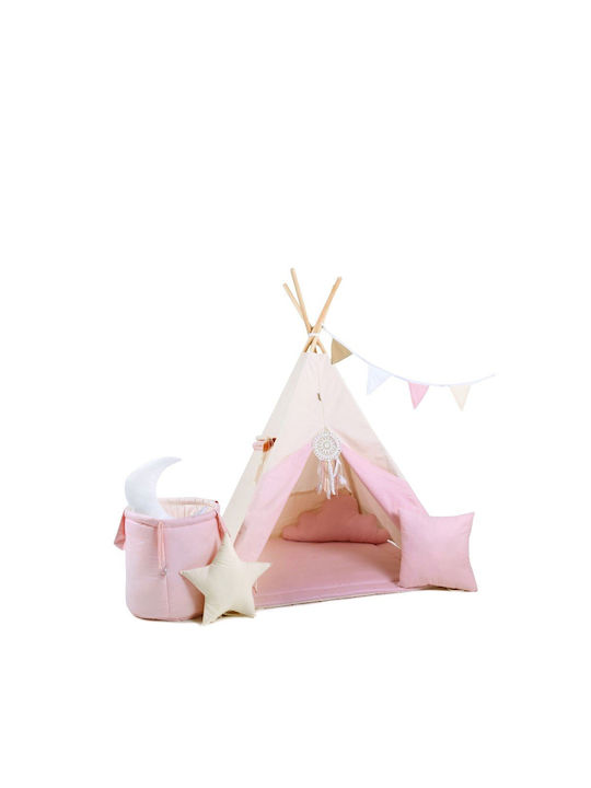 Eli Neli Kids Indian Teepee Play Tent Set Pillows Pink