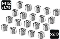 M12 Thread Repair Inserts 10 Pcs