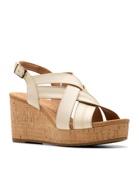 Clarks Sabina Sling Летни Дамски Платформи Бежови