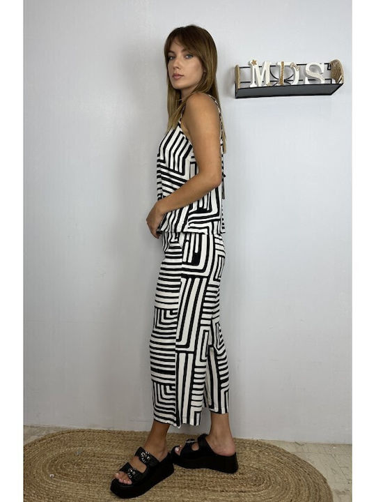 Vero Moda Γυναικεία Ψηλόμεση Ζιπ Κιλότ με Λάστι...