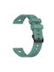 Silikonarmband mit gepunktetem Muster und schwarzem Verschluss für Xiaomi Watch S1 46mm Watch S1 Active 47mm Olivgrün