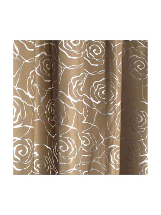 To megalo pazari Curtain With Beige Pencil Pleat 200x140cm