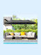 Umbrelă Rotundă Metalică Neagră Φ4xÎnălțime 2.34m