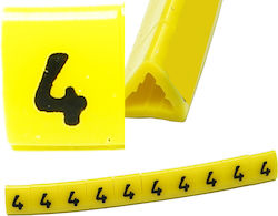Cable Marker Oz-1 Yellow 4 100pcs