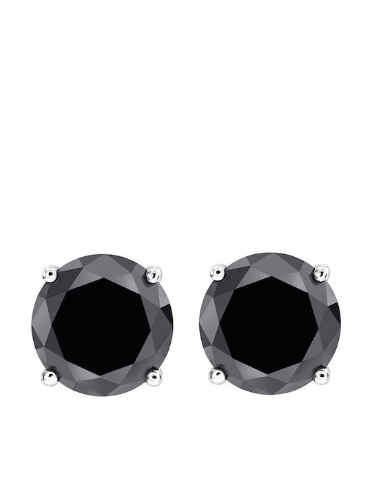 Theodora's Jewellery Men's Earrings made of Silver with Stones