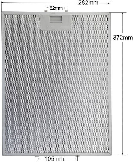 Teka Replacement Metal Filter Vent Hood Compatible with Teka 28.2x37.2cm