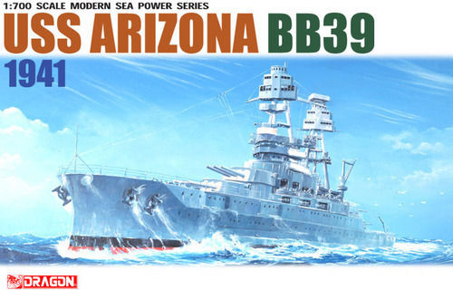 Dragon Model Figure Nissan U.S.S Arizona BB39 1941 1:700 7040