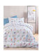 Rythmos Robot Chat Set Kids Duvet Cover Single with Pillowcase Cotton White 160x250cm