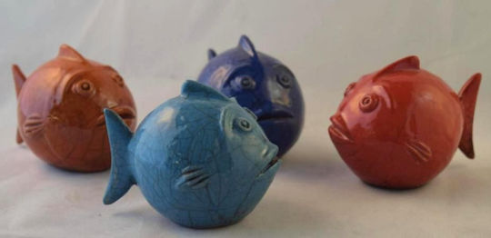 Decorative Fish made of Ceramic 10cm 1pcs