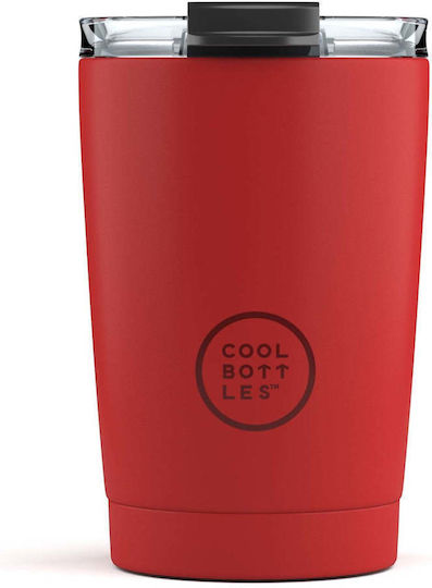 Cool Bottles Bottle Thermos Stainless Steel 330ml Bright Red CB302538