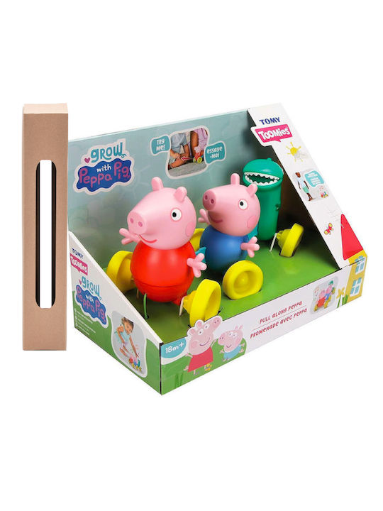 Παιχνιδολαμπάδα Peppa Pig Toomies Συρόμενη Οικογένεια Tomy