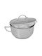 Shiori Steel Series Pro 316 Βαθιά Ανοξείδωτη Κατσαρόλα 5.5lt / 24cm
