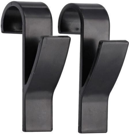 Double Wall-Mounted Bathroom Hook ​9.5x6cm Black
