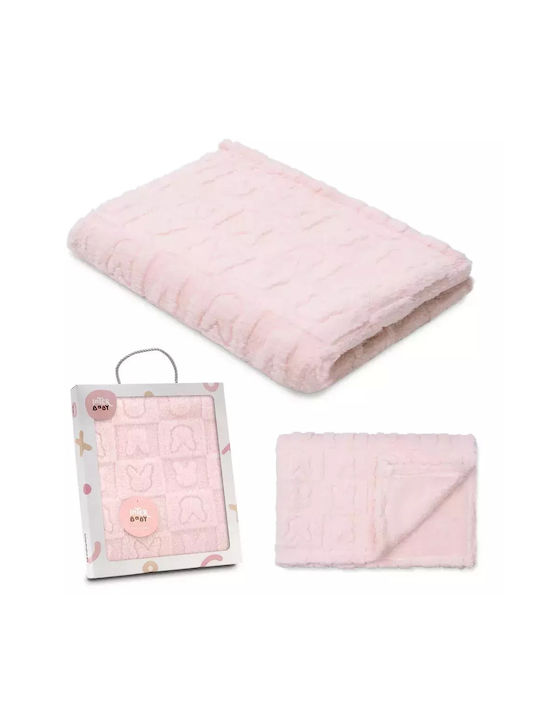 Interbaby Blanket Nursery Swaddling Blankets Pink 80x110cm