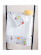 Rythmos Set of baby towels 2pcs Robot Chat White Weight 500gr/m²