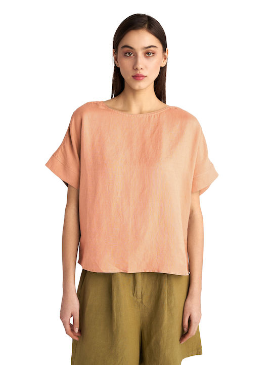 Staff Eleanor Γυναικείο T-shirt Ροδακινή
