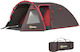Outsunny Σκηνή Camping Τούνελ Ορειβασίας Γκρι 4 Εποχών για 4 Άτομα Αδιάβροχη 3000mm 360x250x130εκ.