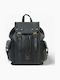 Genui Leather Backpack Μαύρο