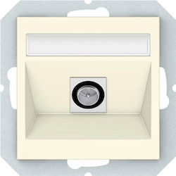 TV-Steckdose Elfenbein TVL01-02 QR1000