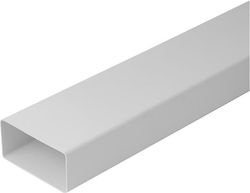 Europlast K25-1 Επίπεδος Αγωγός Εξαερισμού Πλαστικός 220x55mm 1,00m